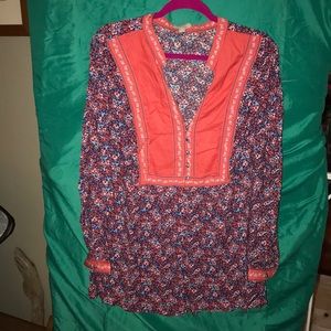 Long sleeve boho top